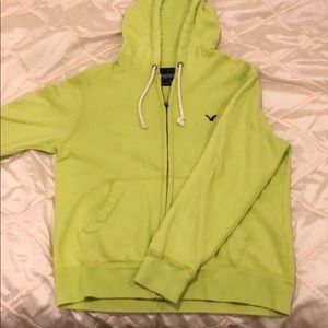 American Eagle lime/neon yellow/green sweatshirt